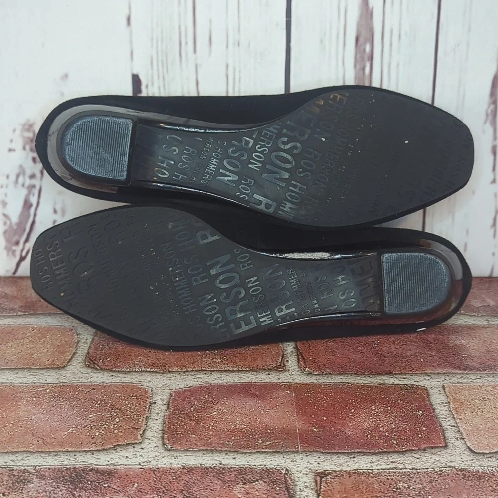 The Tulane Black Suede Super Slim Size 8.5 Narrow Foot by‎ Ros Hommerson